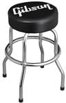 Gibson Premium 24 inch Stool Black with White Logo Front View